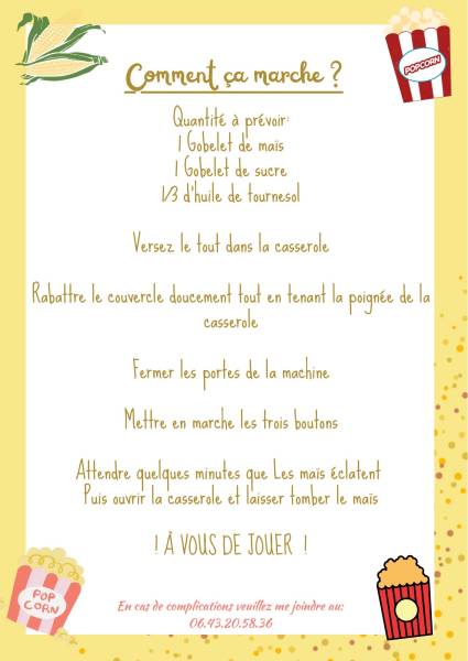 Location machine à pop-corn pas chère sur la région lyonnaise