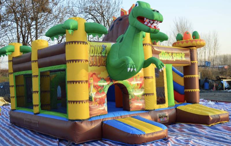 Entreprise de location de structures gonflables Dinosaure pour événements à Lyon et alentours