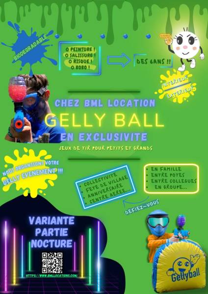 GellyBall activité pour enfants, adolescents, adultes idéal pour anniversaire, centre aéré, associations sportive